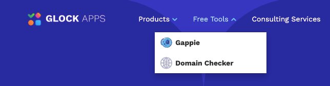 Image of the Glock Apps home page